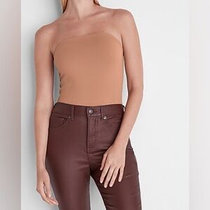 NWT Express Body Contour High Compression Tube Top Thong Bodysuit